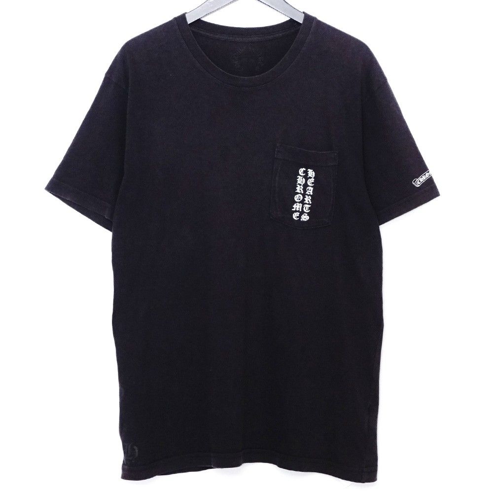 CHROME HEARTS 東京限定 バーティカル スクロールラベル Tシャツ Lサイズ ブラック