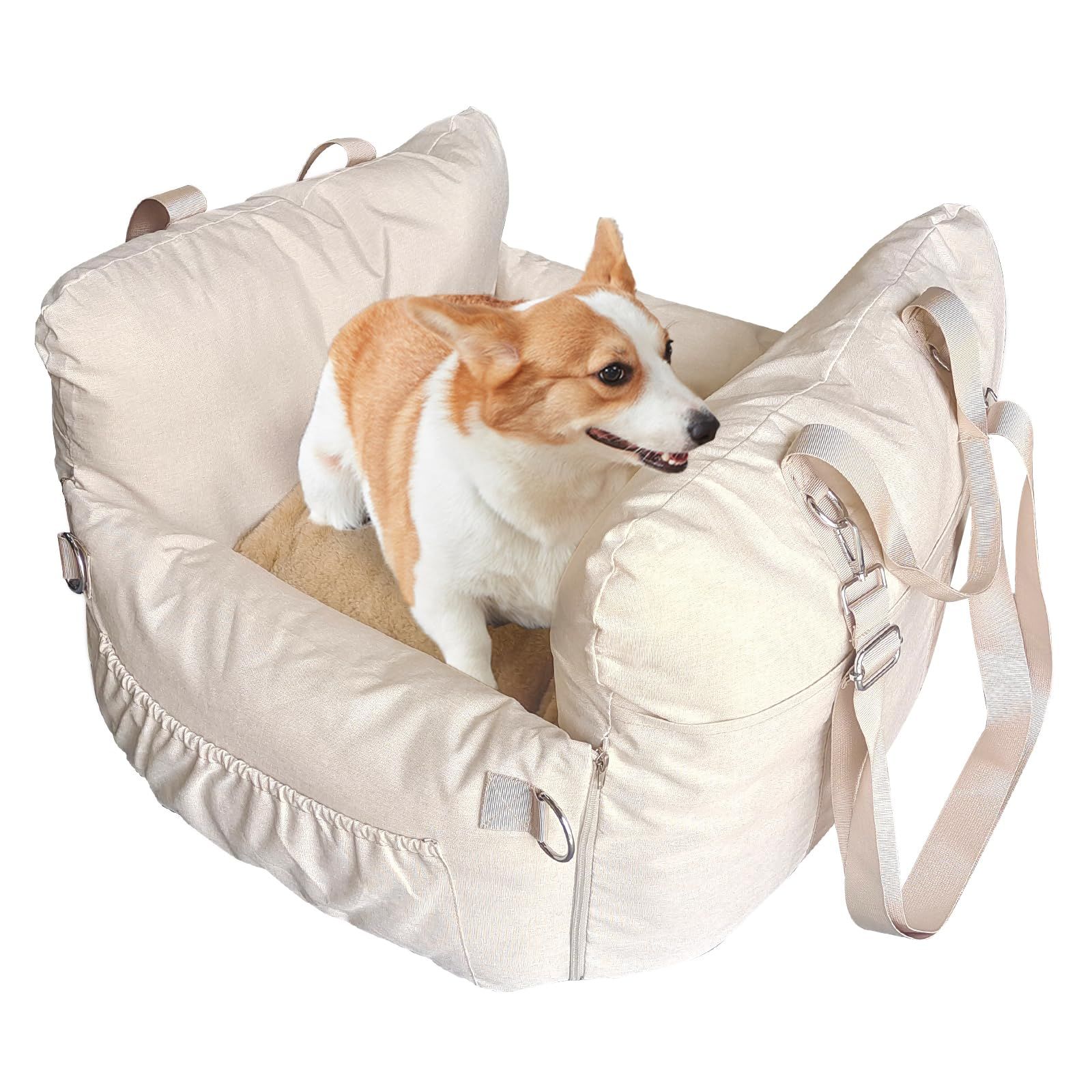 犬 車用ベッド ペットドライブベッド 耐摩耗 車シート 助手席/後部座席対応 カーシート 防水 ドライブボックス 小型犬 中型犬 猫 クッション付き 厚手 両面使える 冬寒さ対策 キャリーバッグ お出かけ 旅行 通院 キャンプ ピクニック 屋 8837b18a