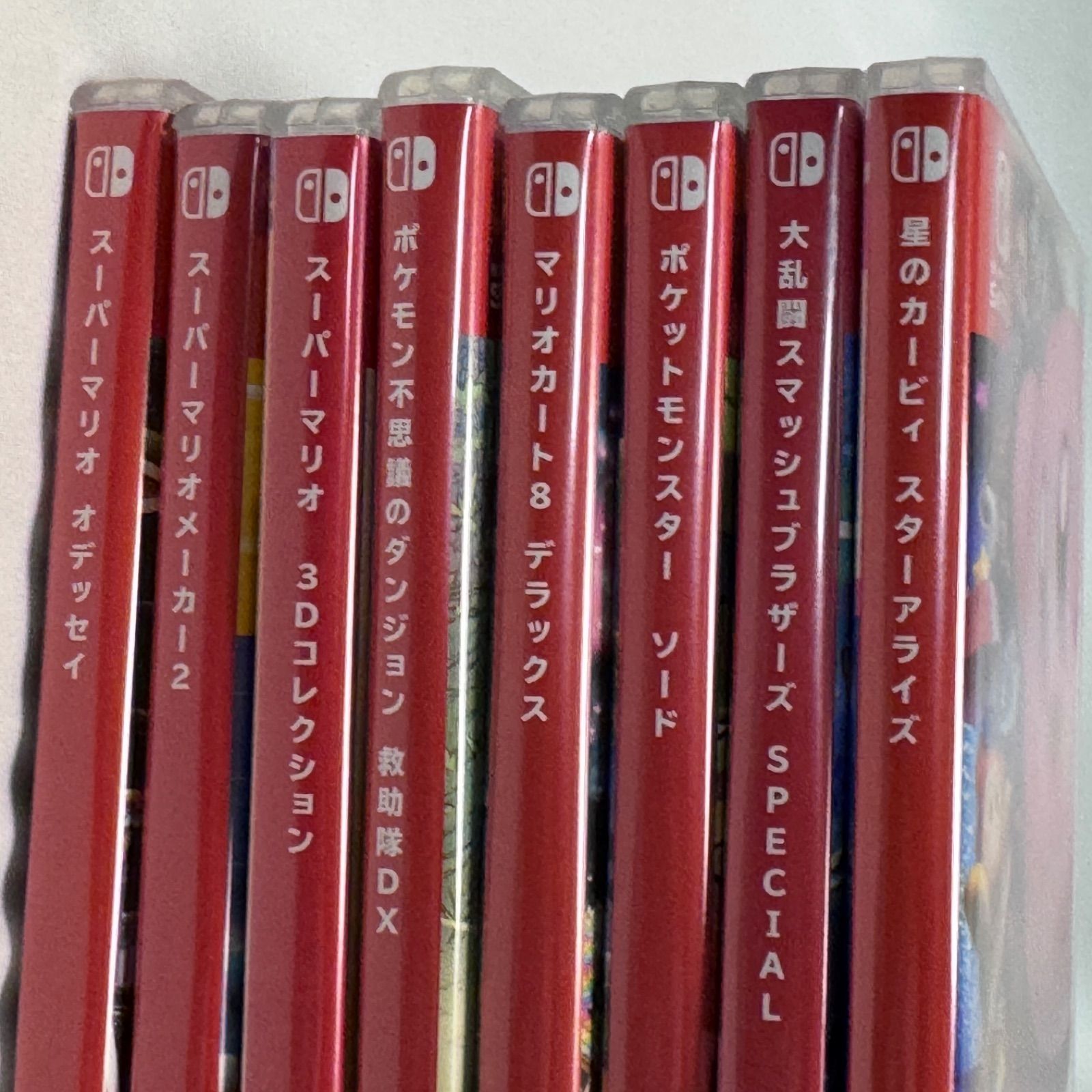 ニンテンドー Switch 空ケースのみ 8本 ソフト無し スーパーマリオ