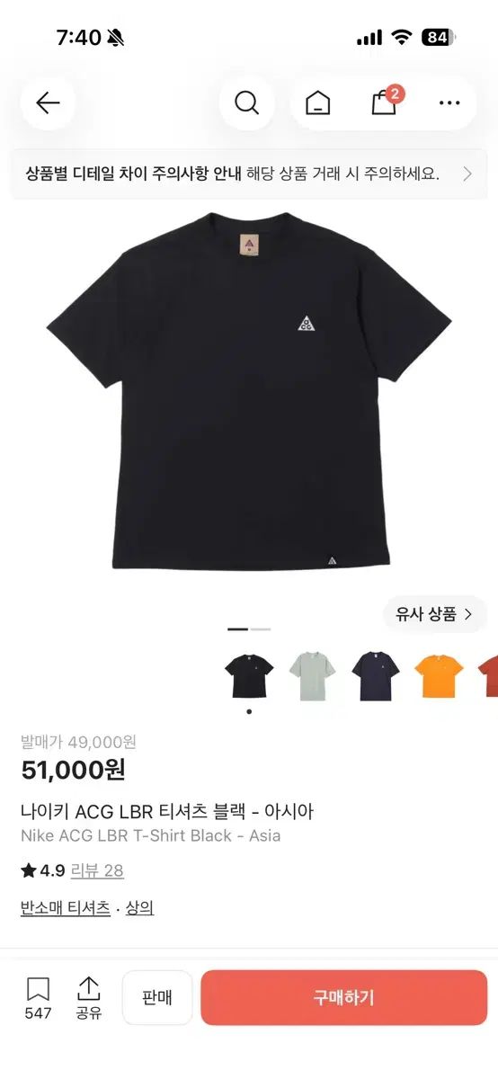 ナイキ ACG LBR ブラック Tシャツ XXL