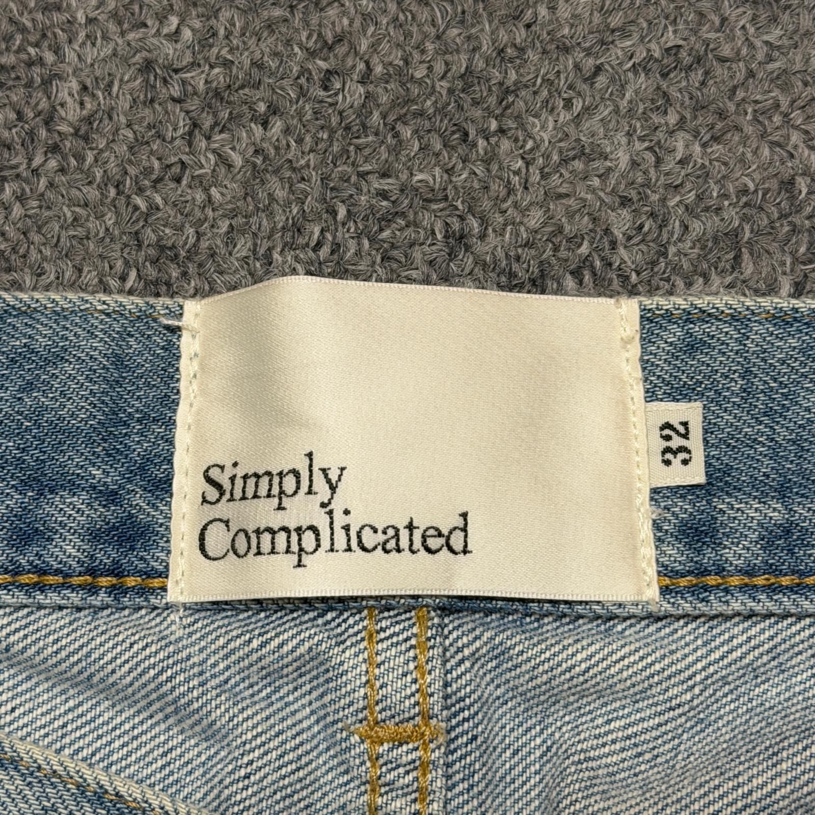 参考上代41800円 SIMPLYCOMPLICATED 25SS BF ST JEAN デニムパンツ 