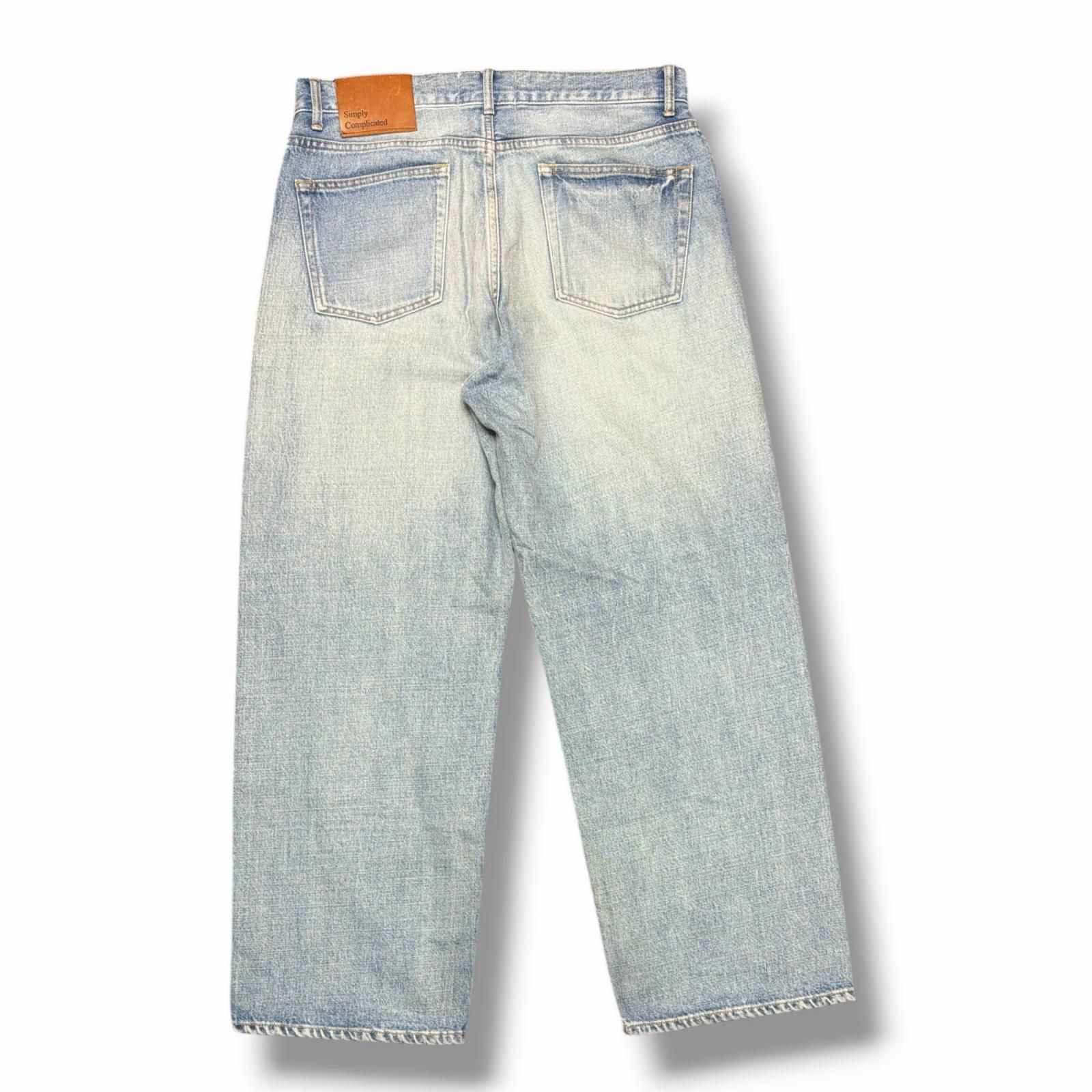 参考上代41800円 SIMPLYCOMPLICATED 25SS BF ST JEAN デニムパンツ 
