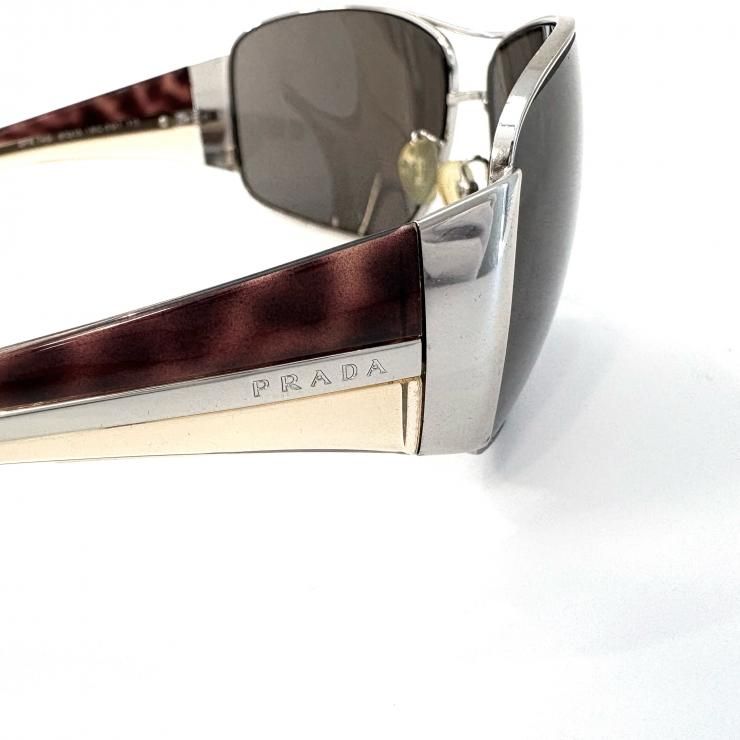 プラダ PRADA サングラス アイウェア SPR 74G 67□13 シルバー べっ甲