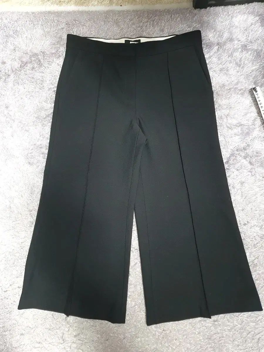 LANVIN ランバン ズボン ワイド フレア パンツ ブラック 67