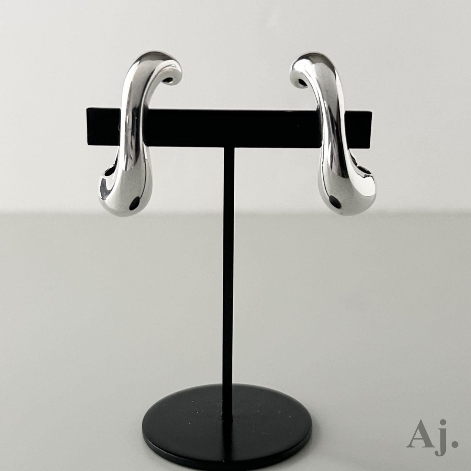 ジョージジェンセン 希少 イヤリング 436 コンビ AG925 Minas Spiridis Georg Jensen