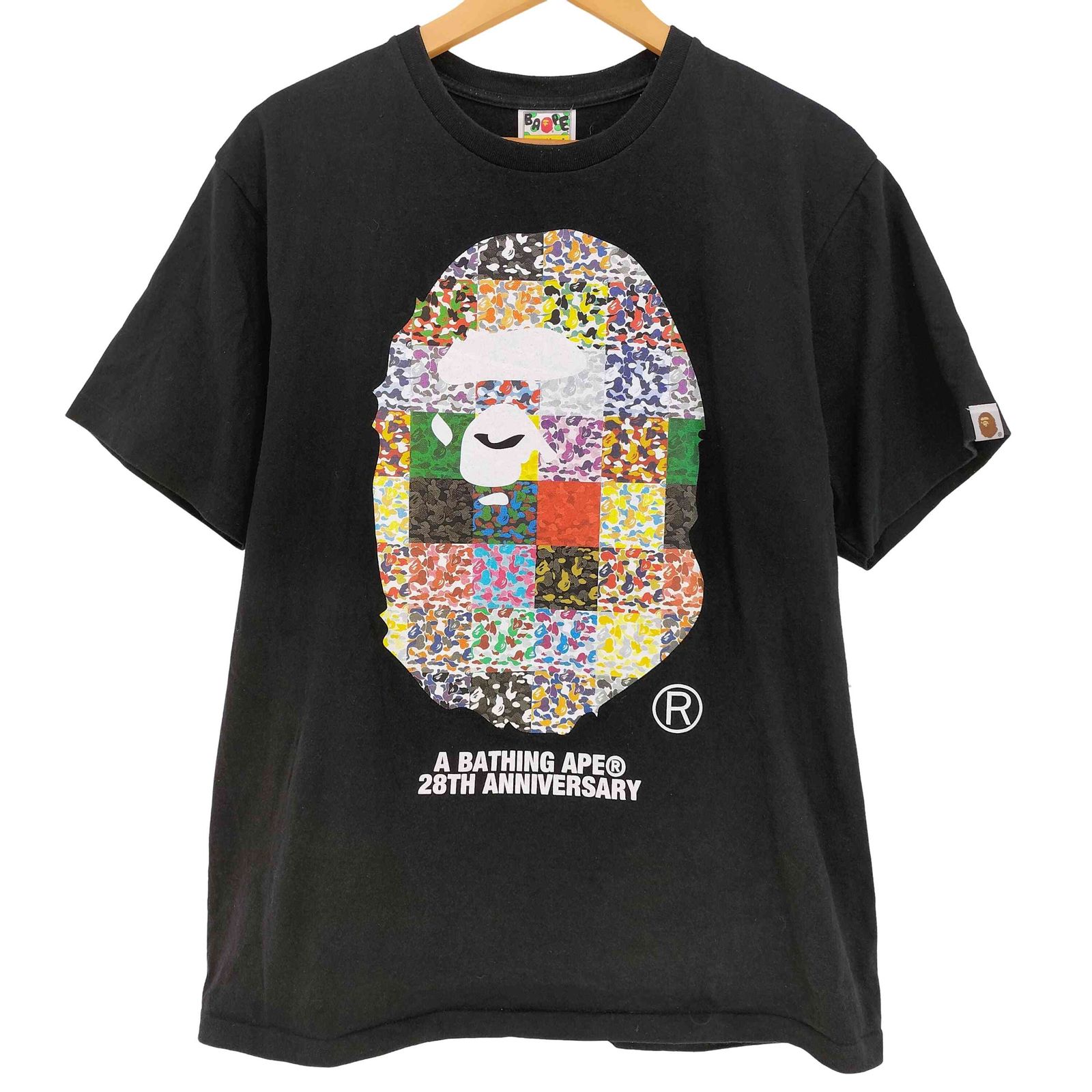 アベイシングエイプ A BATHING APE 28TH ANNIVERSARY APE HEAD TEE メンズ JPN：L