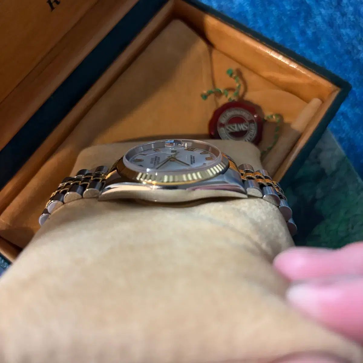 ROLEX ロレックス デイトジャスト 16233 18kコンビ 白文字盤ローマ数字