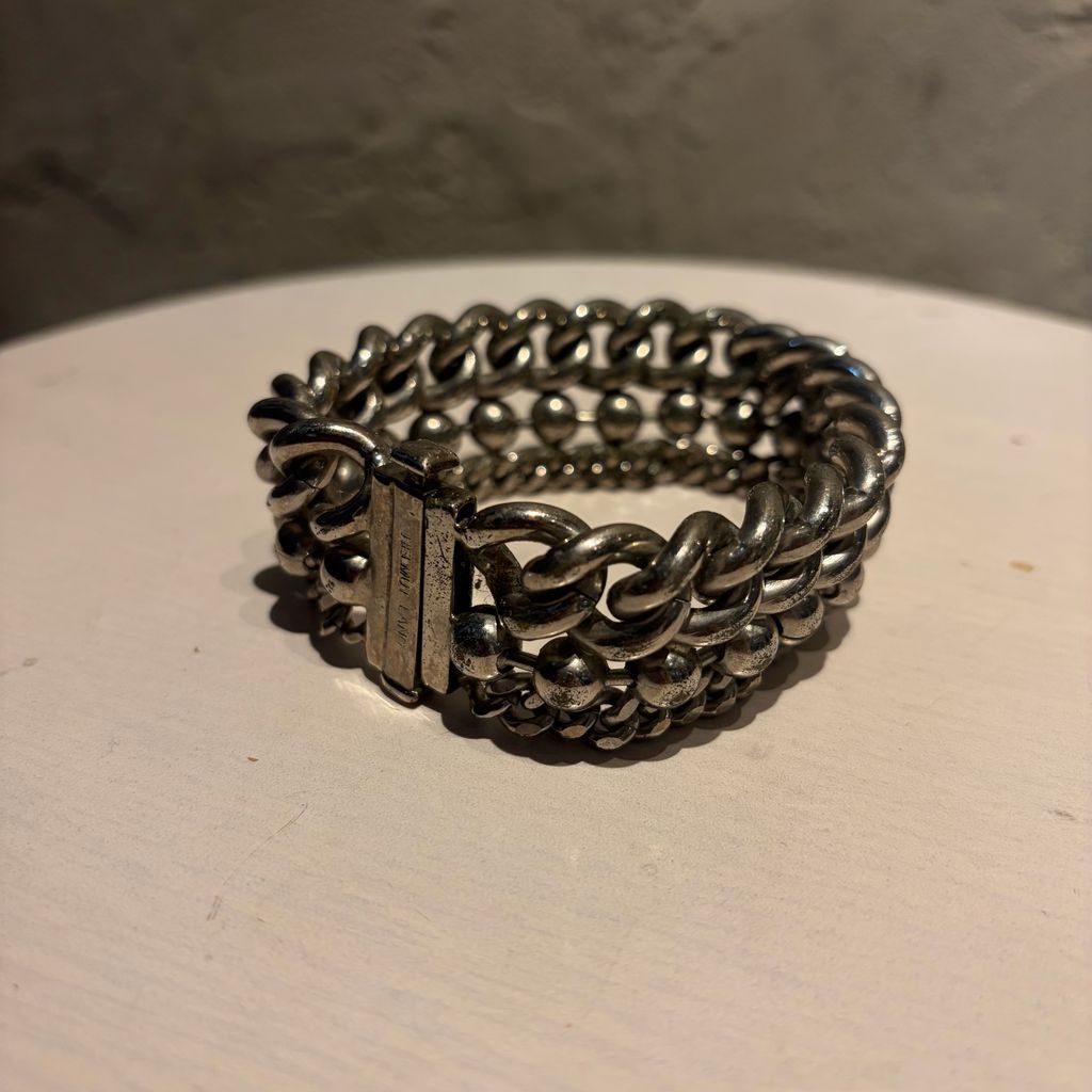 HELMUT LANG ヘルムートラング Chain Bracelet ブレスレット シルバー size:-【代官山B05】