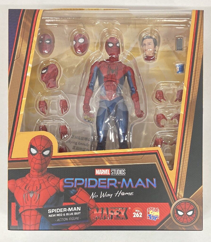 メディコム トイ SPIDER MAN / NO WAY HOME　MAFEX SPIDER MAN / NEW RED & BLUE SUIT 262