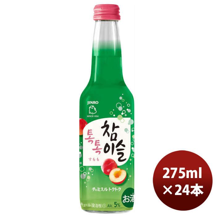 チューハイ 眞露 チャミスルトクトクすもも 275ml × 1ケース / 24本