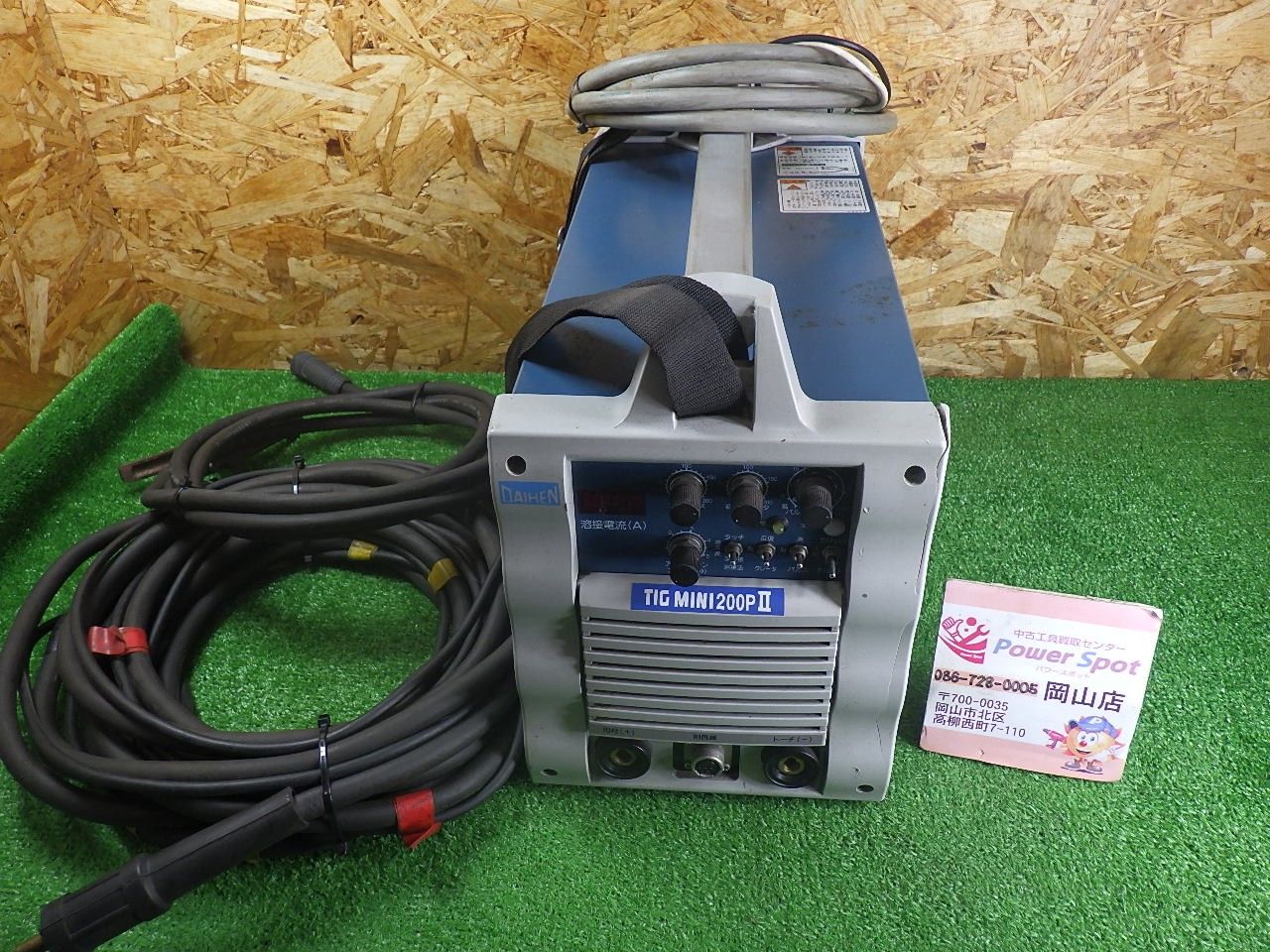 ダイヘン 軽量 TIG溶接機 TIGMINI200P2 通電確認のみ ケーブル類おまけ カバー割れあり 中古品 97,900円
