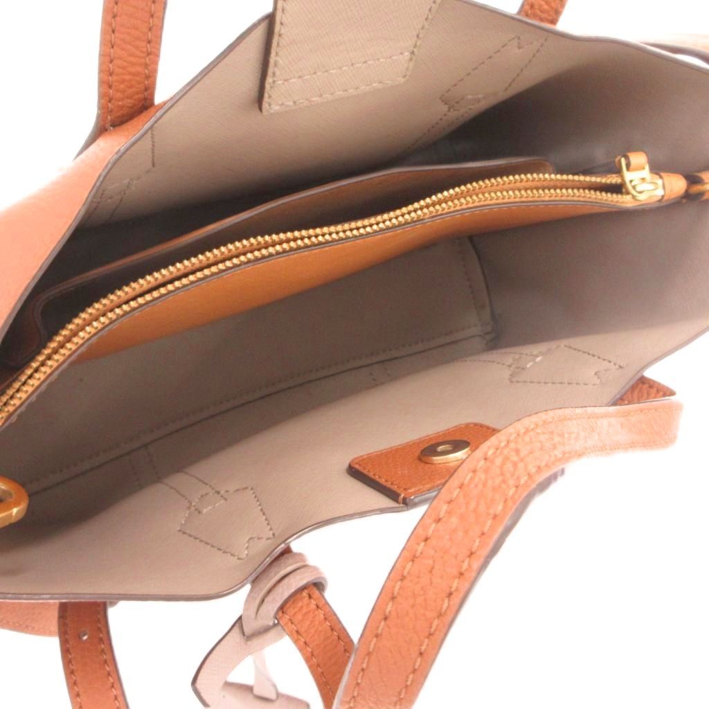 トリーバーチ TORY BURCH ショルダーバッグ トートバッグ 2WAY 茶