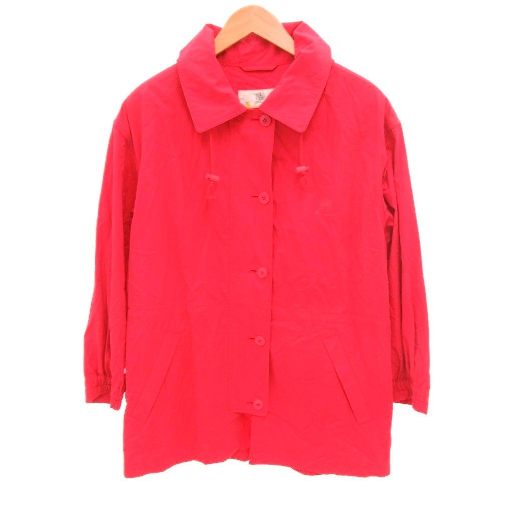 アクアスキュータム AQUASCUTUM ジャケット 上着 赤 レッド フード付き /IL ■GY74