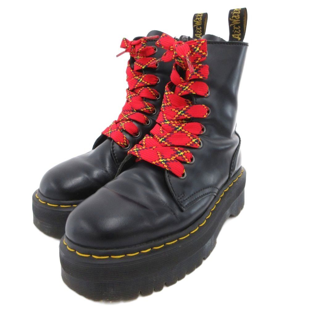 ドクターマーチン DR.MARTENS BETTY BOOP JADON 8ホールブーツ シューズ レザー UK4 黒 ブラック AW006 /JS ■IBO96