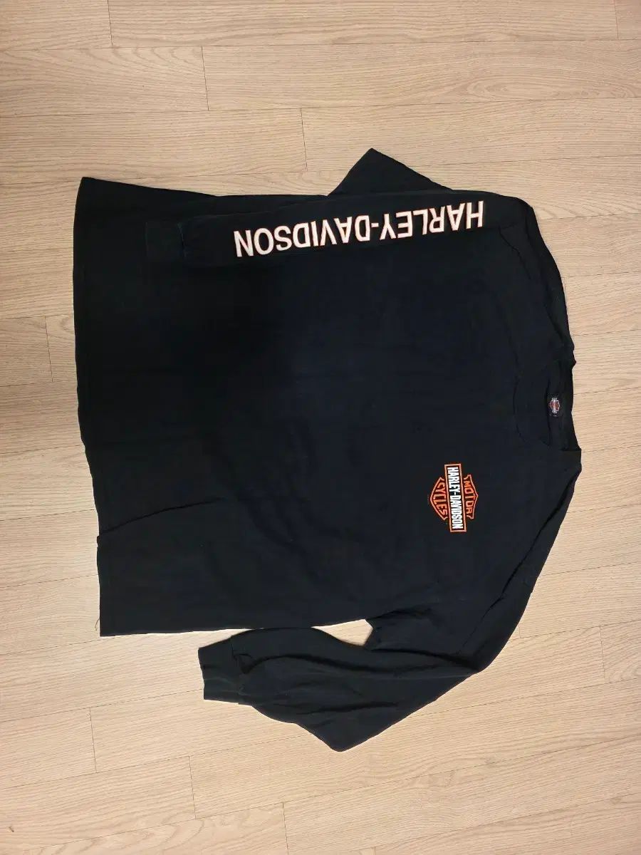 (ヴィンテージ)ハーレーダビッドソン ブラック 長袖 Tシャツ 2XL 110-115