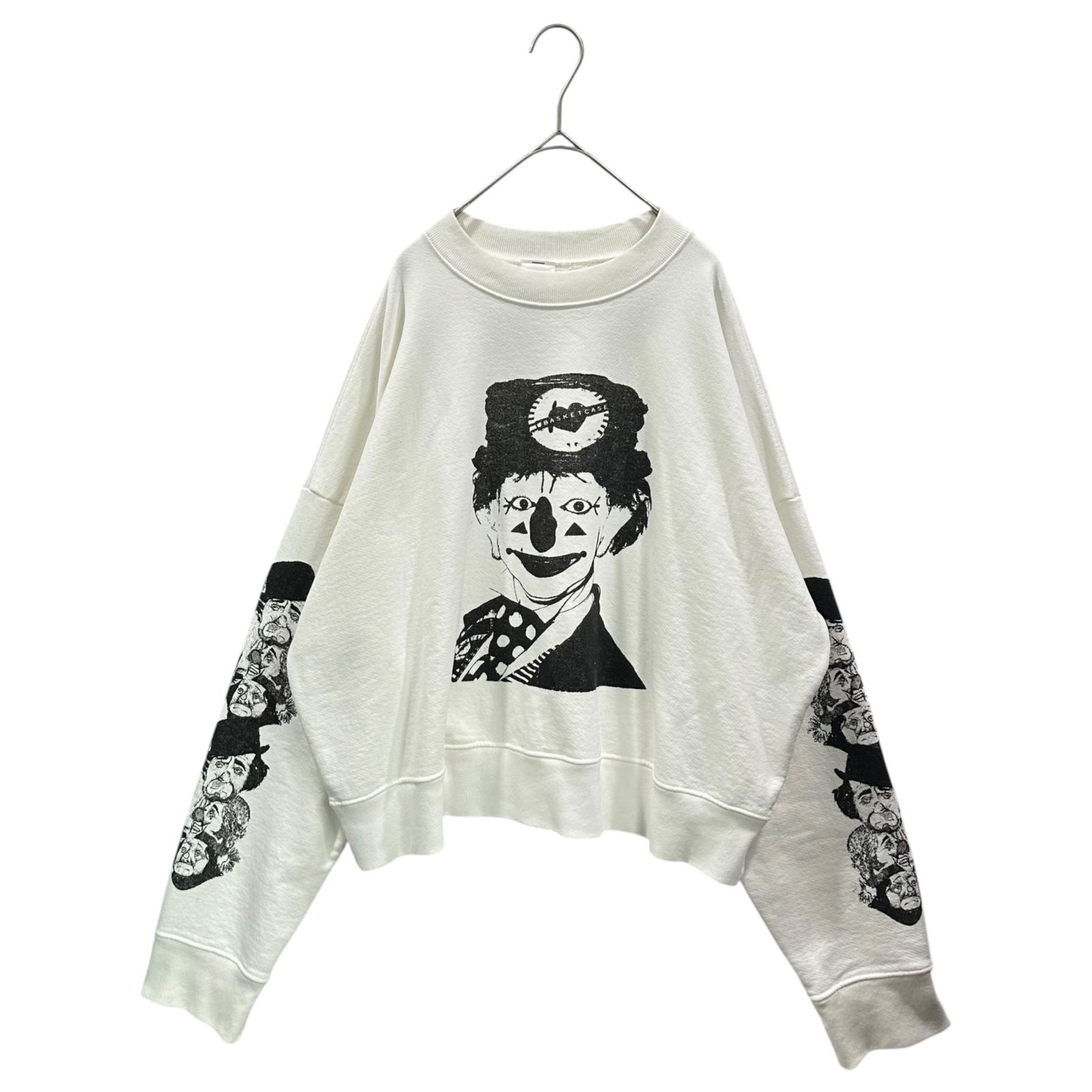 Basketcase(バスケットケース) MERRYMAKER Crewneck メリーメーカー クルーネック スウェット S ホワイト