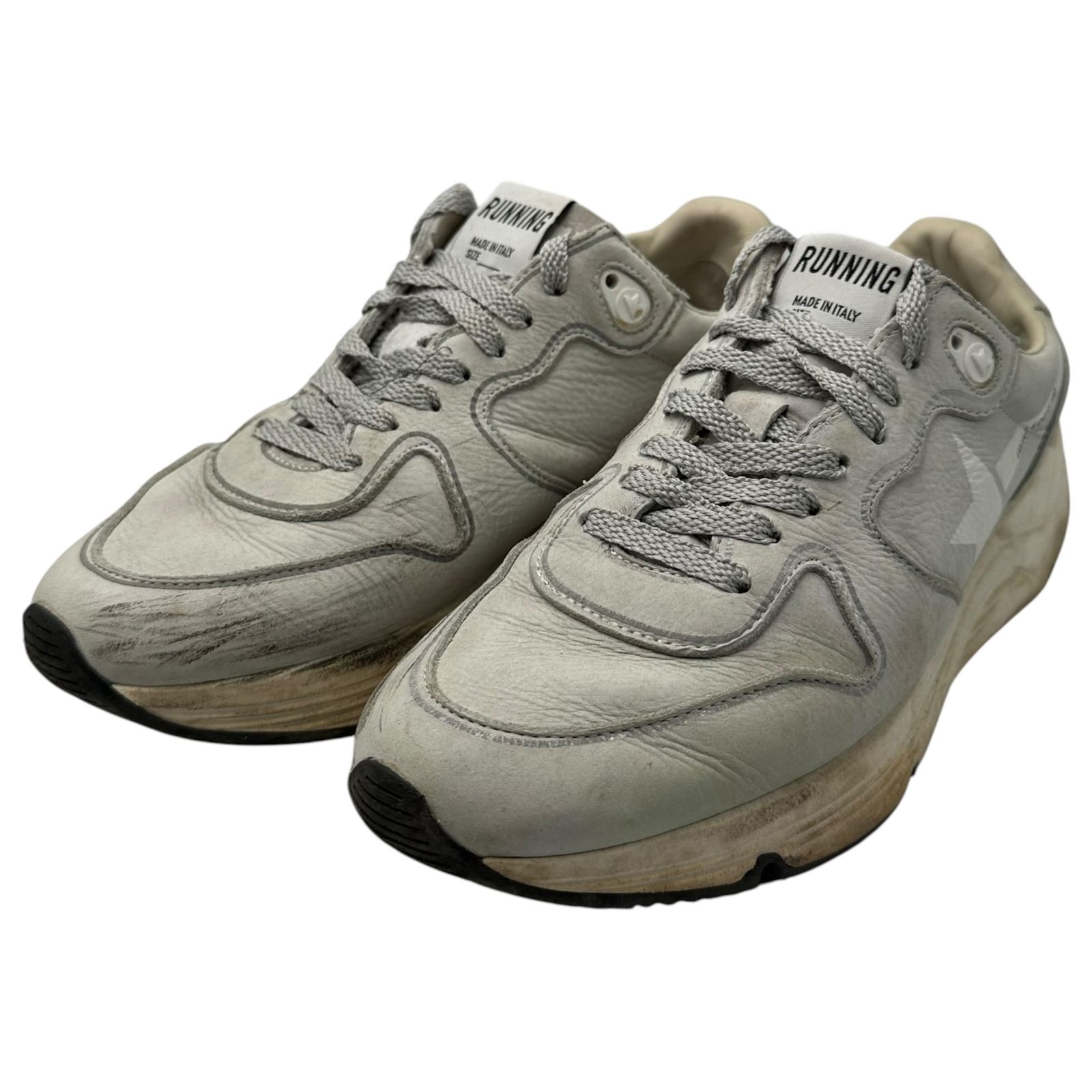 GOLDEN GOOSE(ゴールデングース) Running Sole ユーズド 加工 ランニング ローカット スニーカー 37(24cm程度) ライトグレー