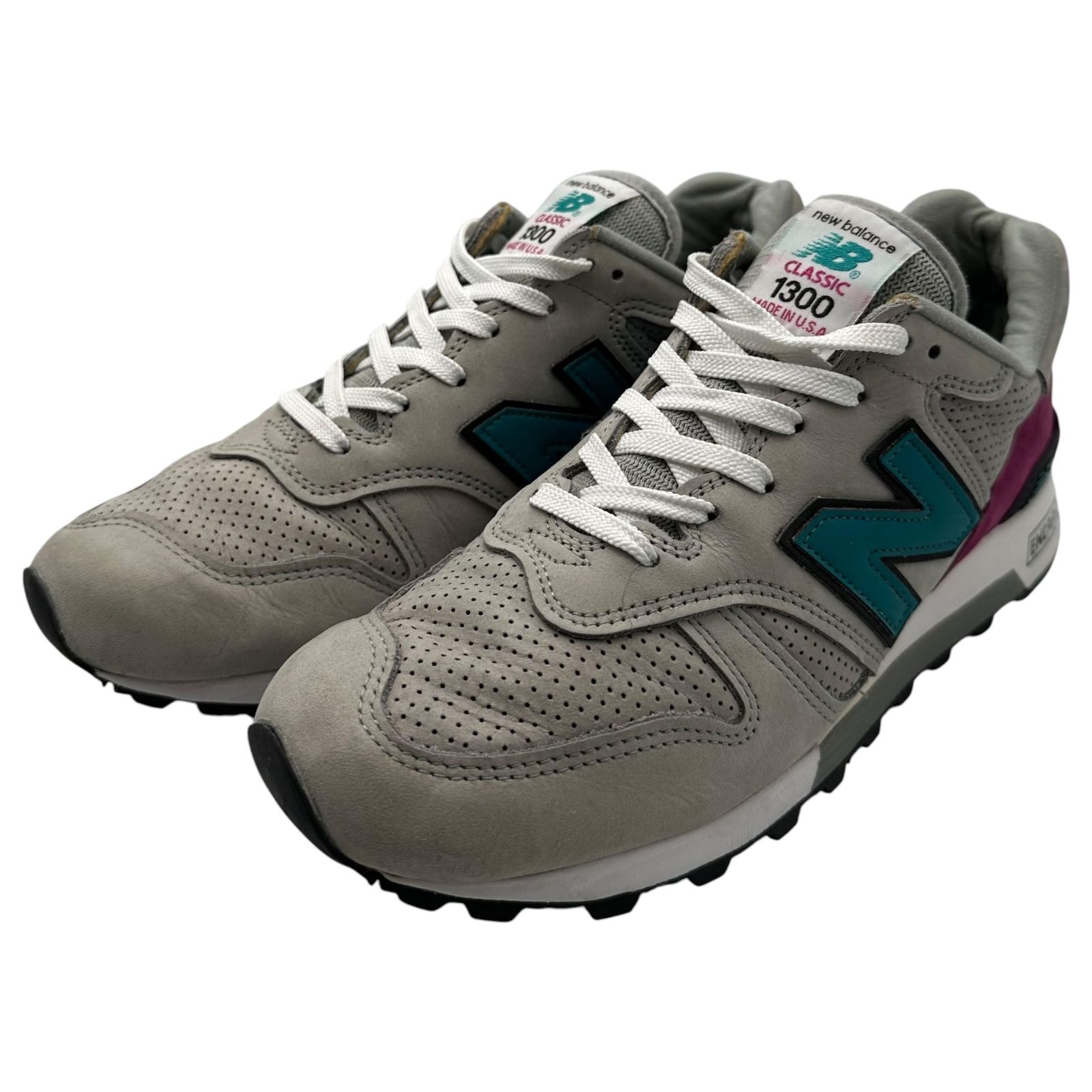 NEW BALANCE(ニューバランス) M1300DGR Low-top sneakers ローカット スニーカー M1300DGR 27.5cm グレー×グリーン×パープル