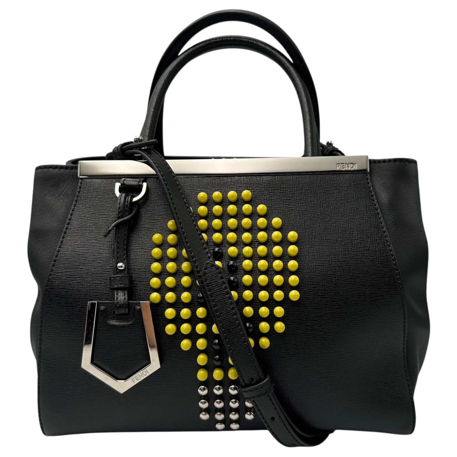 FENDI(フェンディ) Petite 2Jours - Light Bulb プチ トゥージュール 電球 モチーフ ブラック 2AWY ハンド ショルダー バッグ