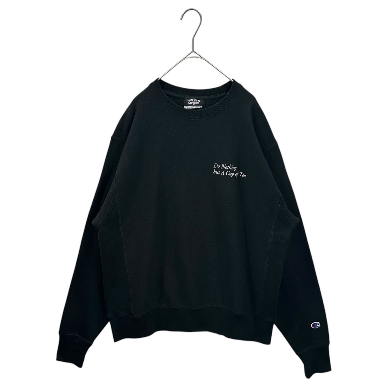 Do Nothing Congress(ドゥーナッシングコングレス) Do Nothing but A Cup of TeaChampion 12oz ヘビーウェイト スウェット XL ブラック championボディ