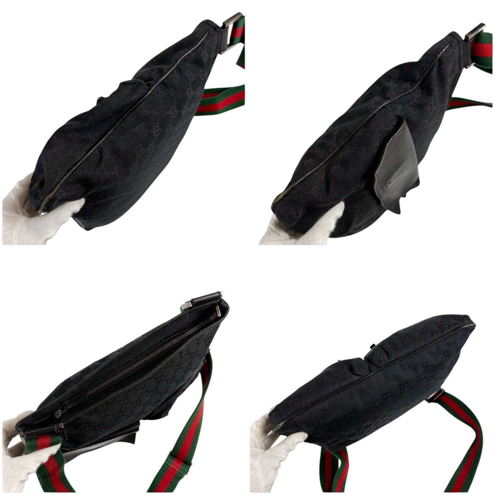 グッチ GUCCI GG柄 シマグッチ シェリーライン レザー ボディーバック GUCCI グッチ ショルダーバッグ GGスプリーム シェリーライン 169937