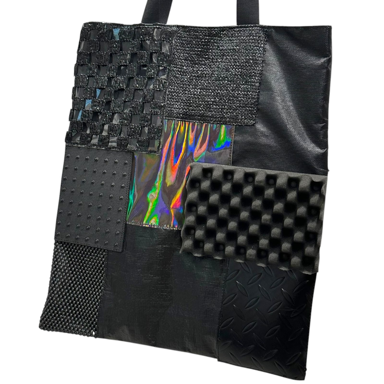 JUNYA WATANABE(ジュンヤワタナベ) 25SS Mixed-Fabric Patchwork Tote