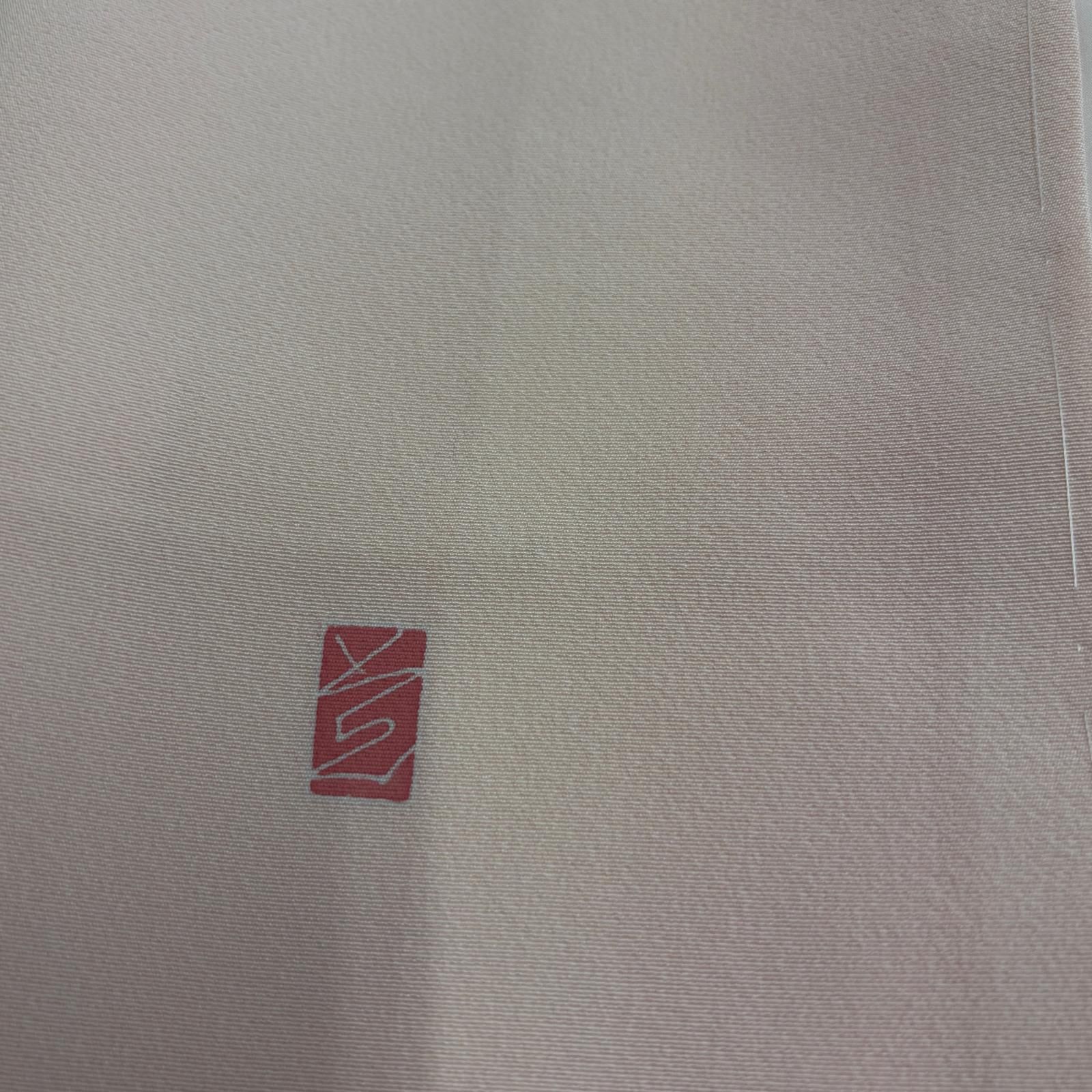 付下げ 作家物 落款 正絹 裄65 友禅 美しい花柄 上品 紋なし 袷 着物