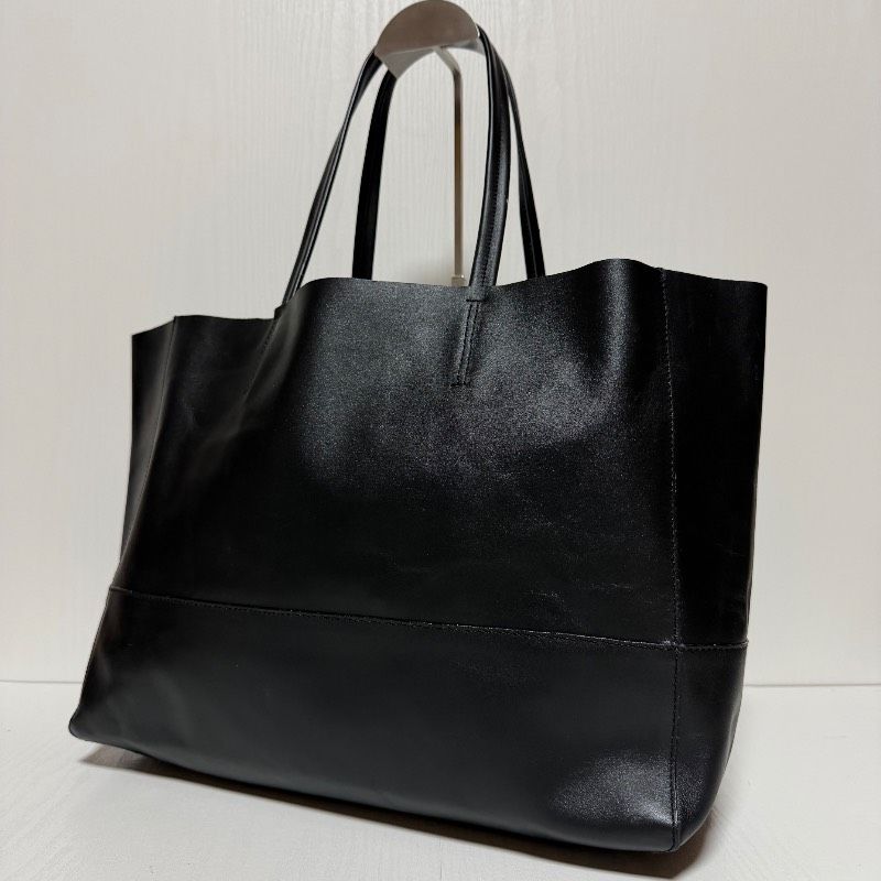 BARNEYS NEW YORK バーニーズニューヨーク トートバッグ ブラック レザー 大容量 A4収納可 肩掛け 通勤 B616