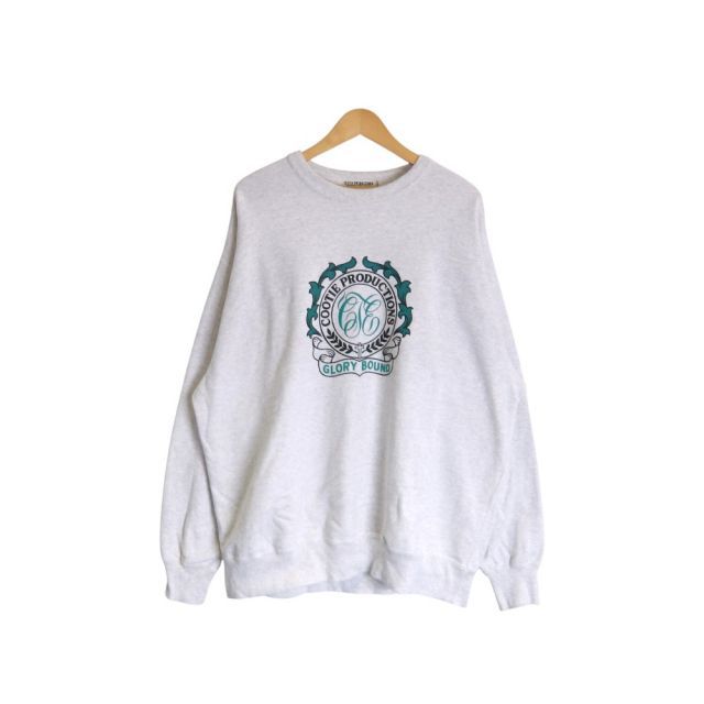 COOTIE PRINT CREWNECK SWEATSHIRT ASH GREY サイズM COOTIE PRINT CREWNECK SWEATSHIRT ASH GREY サイズM クーティー