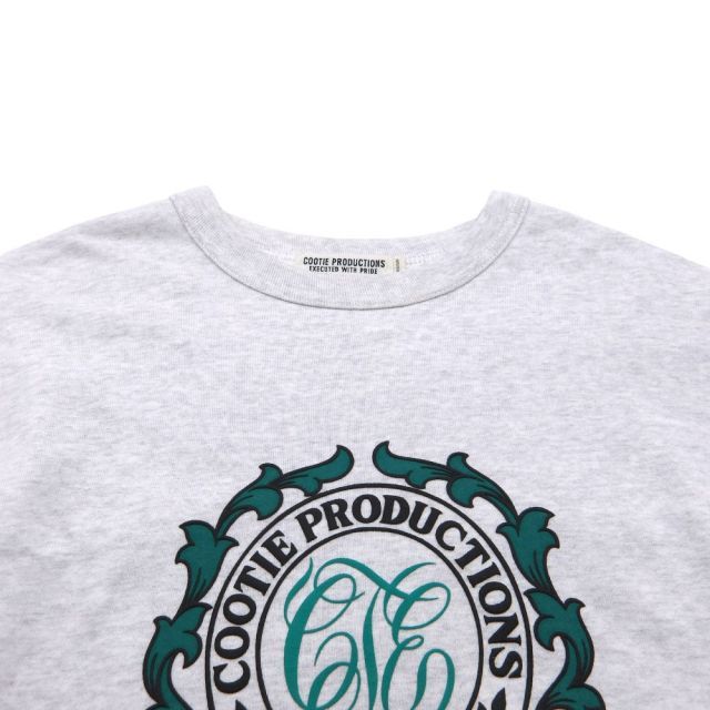 COOTIE PRINT CREWNECK SWEATSHIRT ASH GREY サイズM クーティー