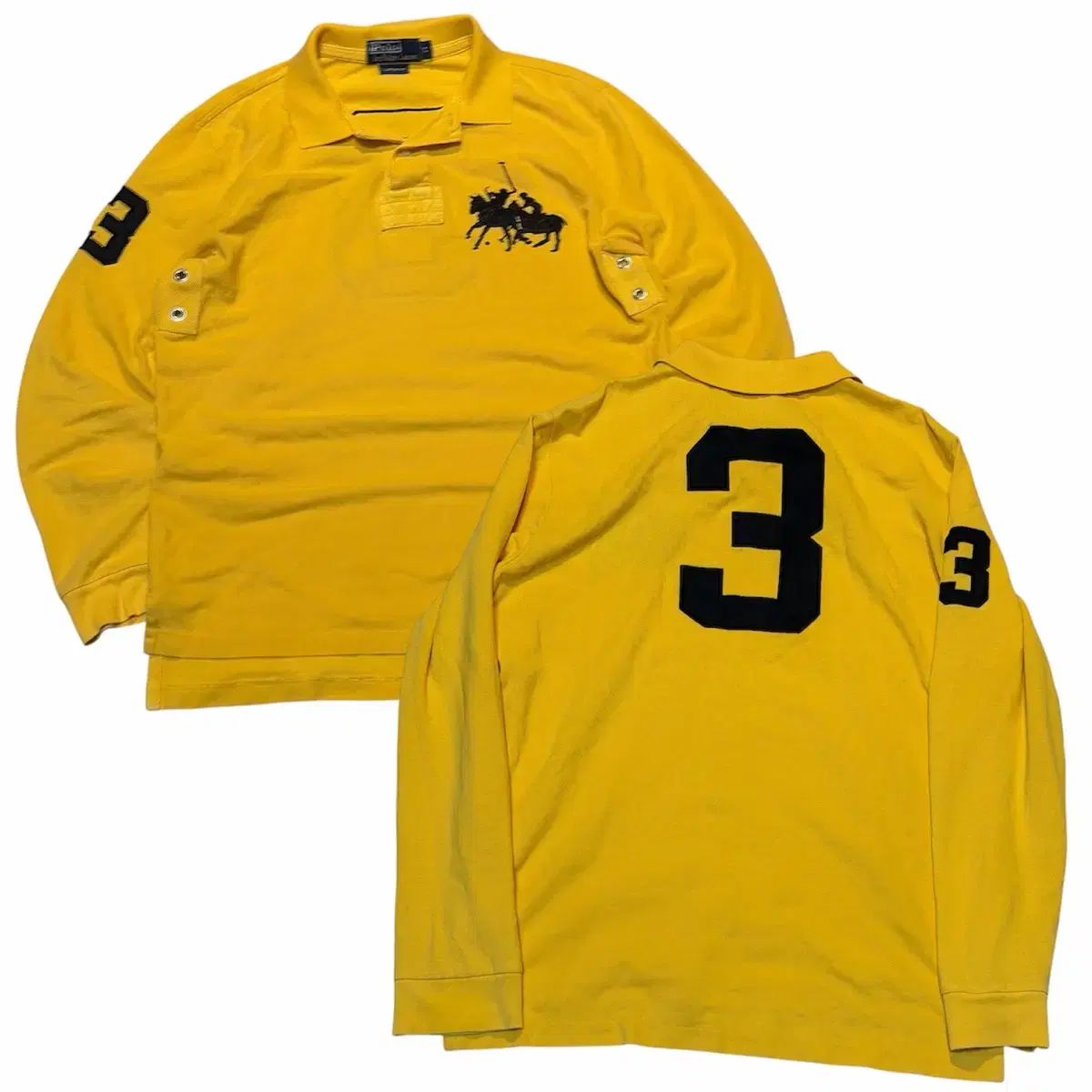 ポロ ラルフローレン ビッグポニー ロングスリーブ カラーTシャツ イエロー 6,042円