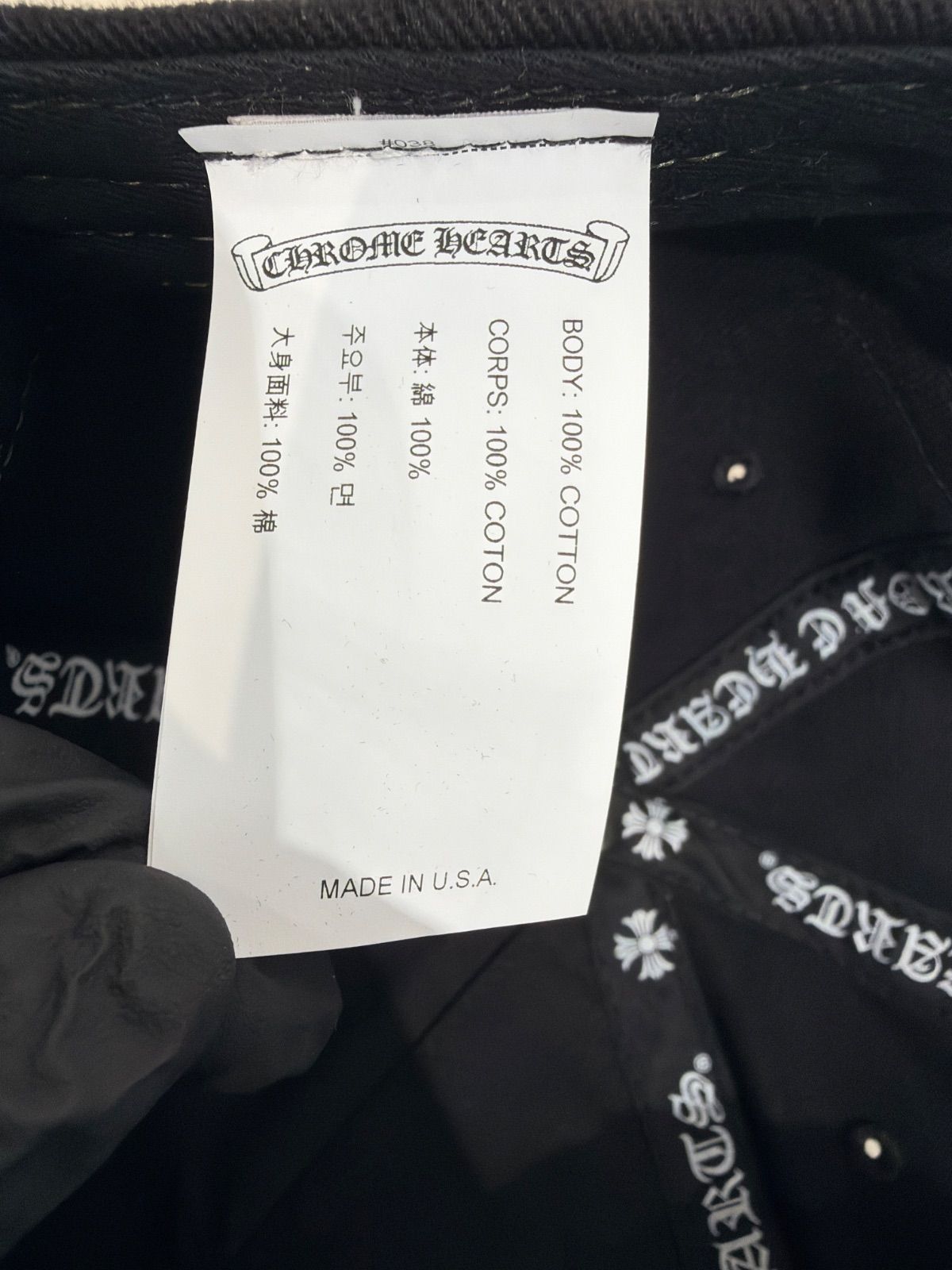 新品 CHROME HEARTS クロムハーツ RS3 ベースボールキャップ 新品 CHROME HEARTS クロムハーツ RS3 ベースボールキャップ