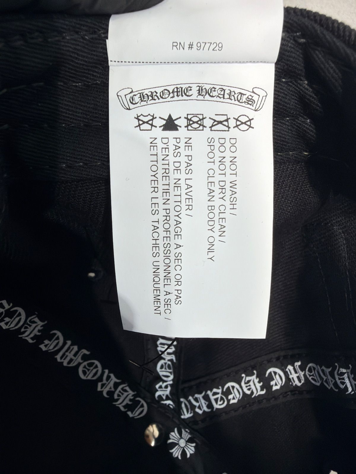 新品 CHROME HEARTS クロムハーツ RS3 ベースボールキャップ 新品 CHROME HEARTS クロムハーツ RS3 ベースボールキャップ
