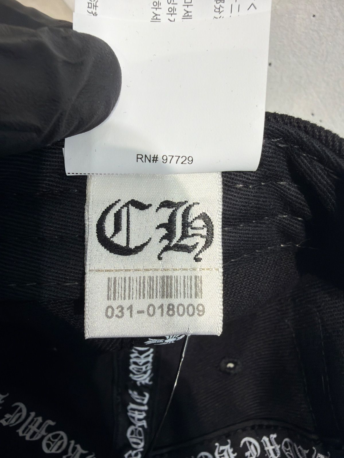 新品 CHROME HEARTS クロムハーツ RS3 ベースボールキャップ 新品 CHROME HEARTS クロムハーツ RS3 ベースボールキャップ