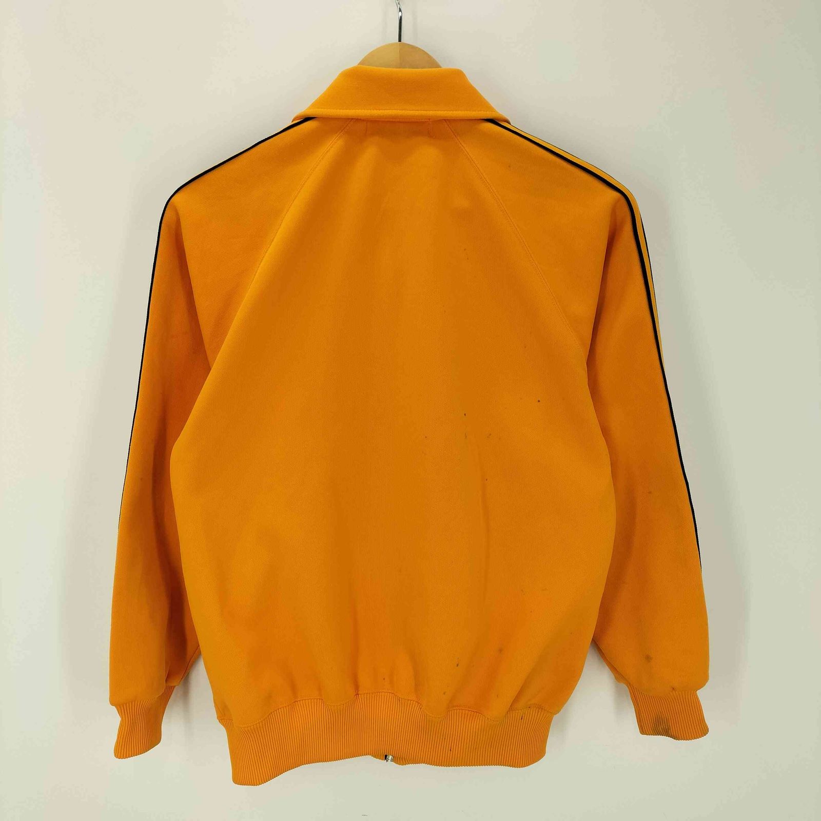 ✨70s✨アディダス デサント製 トラックジャケット ADA-04F 黄 茶 3 アディダス adidas 70-80S デサント製 トレフォイルロゴ アーム 3