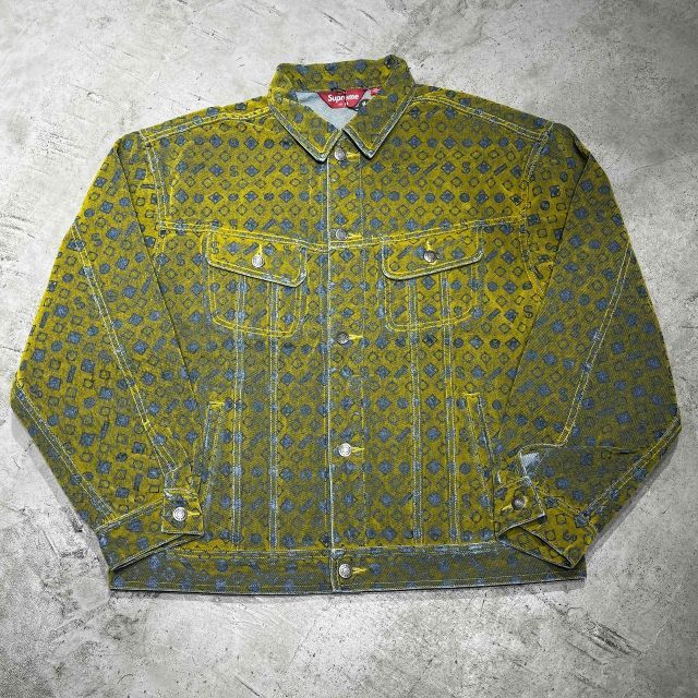 美品！24SS Supreme フロックドデニム トラッカージャケット Mサイズ Supreme 24aw Flocked Denim Trucker Jacket Mサイズ シュプリーム