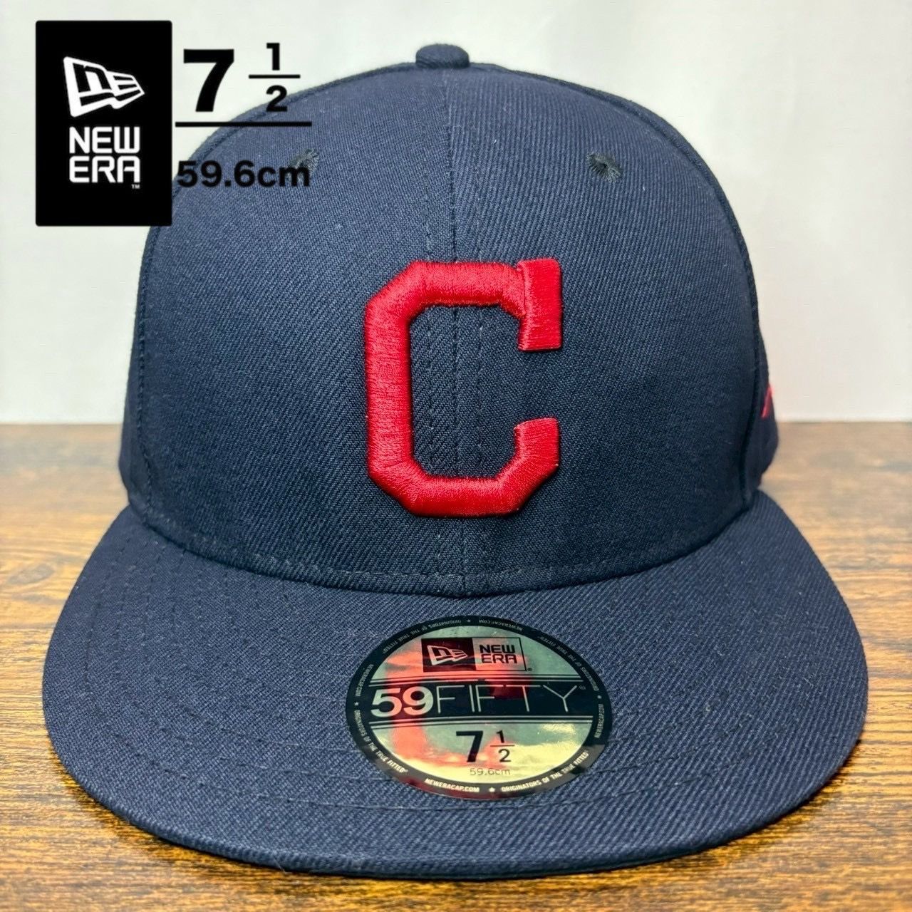 E18 ニューエラ 59 インディアンス MLB usa製 ヴィンテージ1820