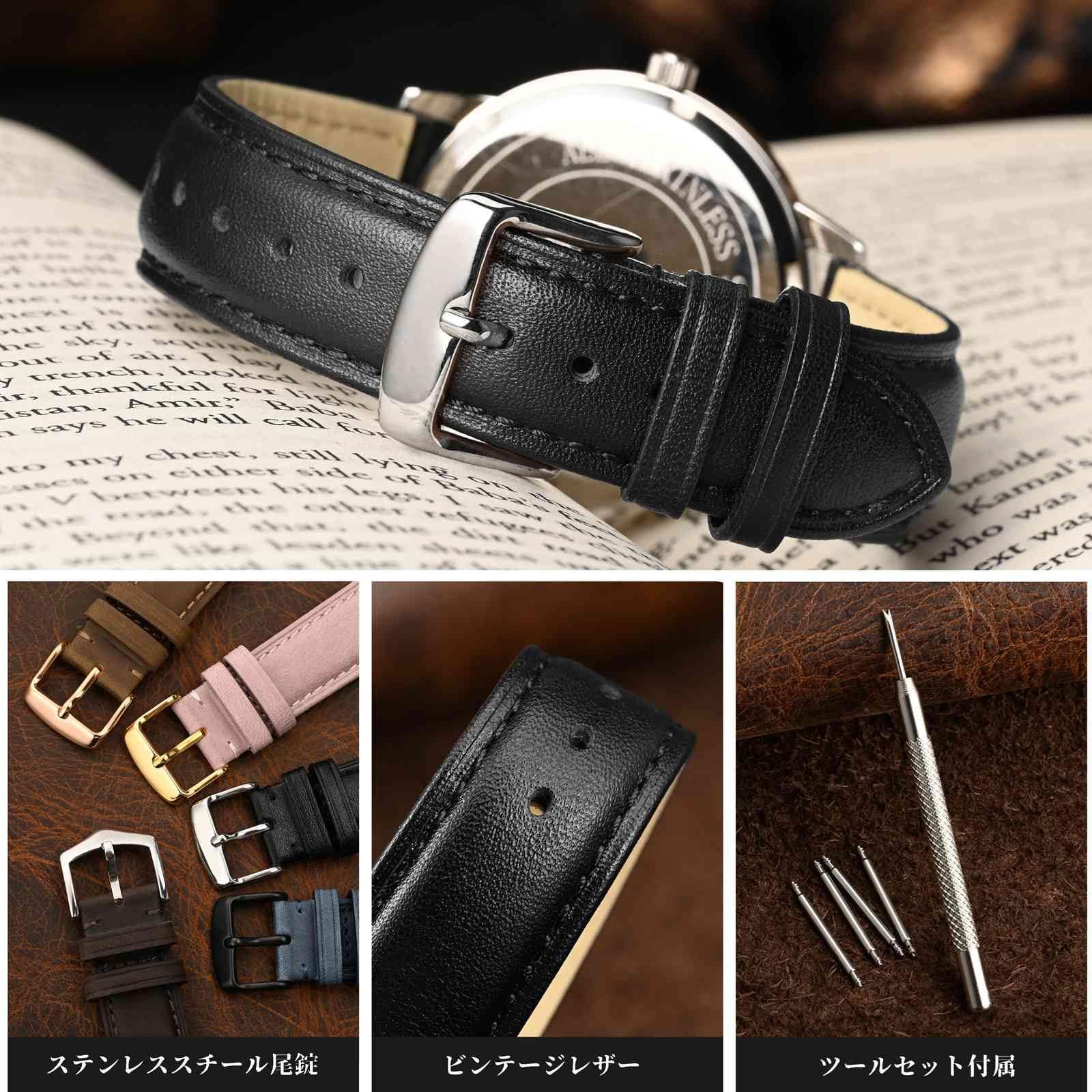 dunhill レザーベルト 時計　希少 腕時計 ヴィンテージ レザー ベルト dunhill レザーベルト 時計 希少