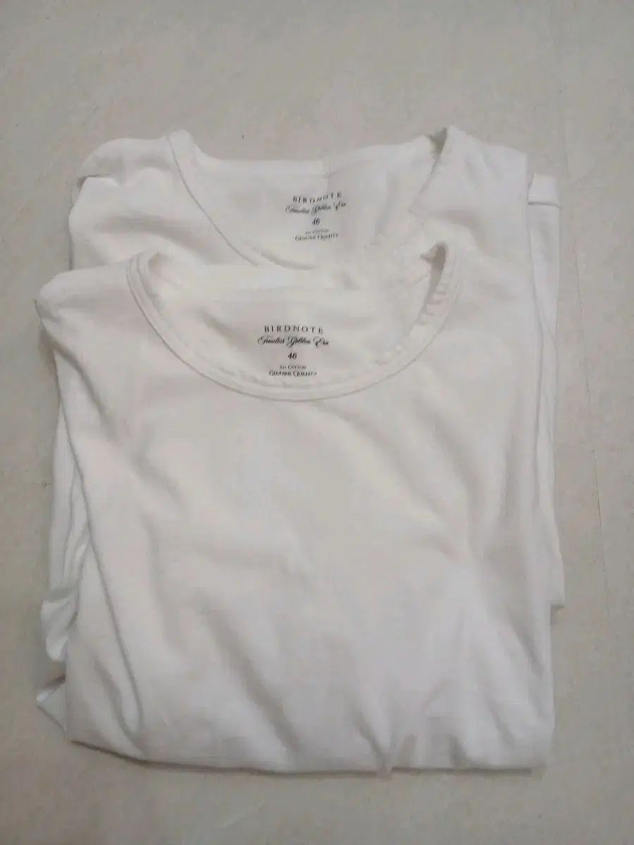 BIRDノート 2パック 無地T 白 46