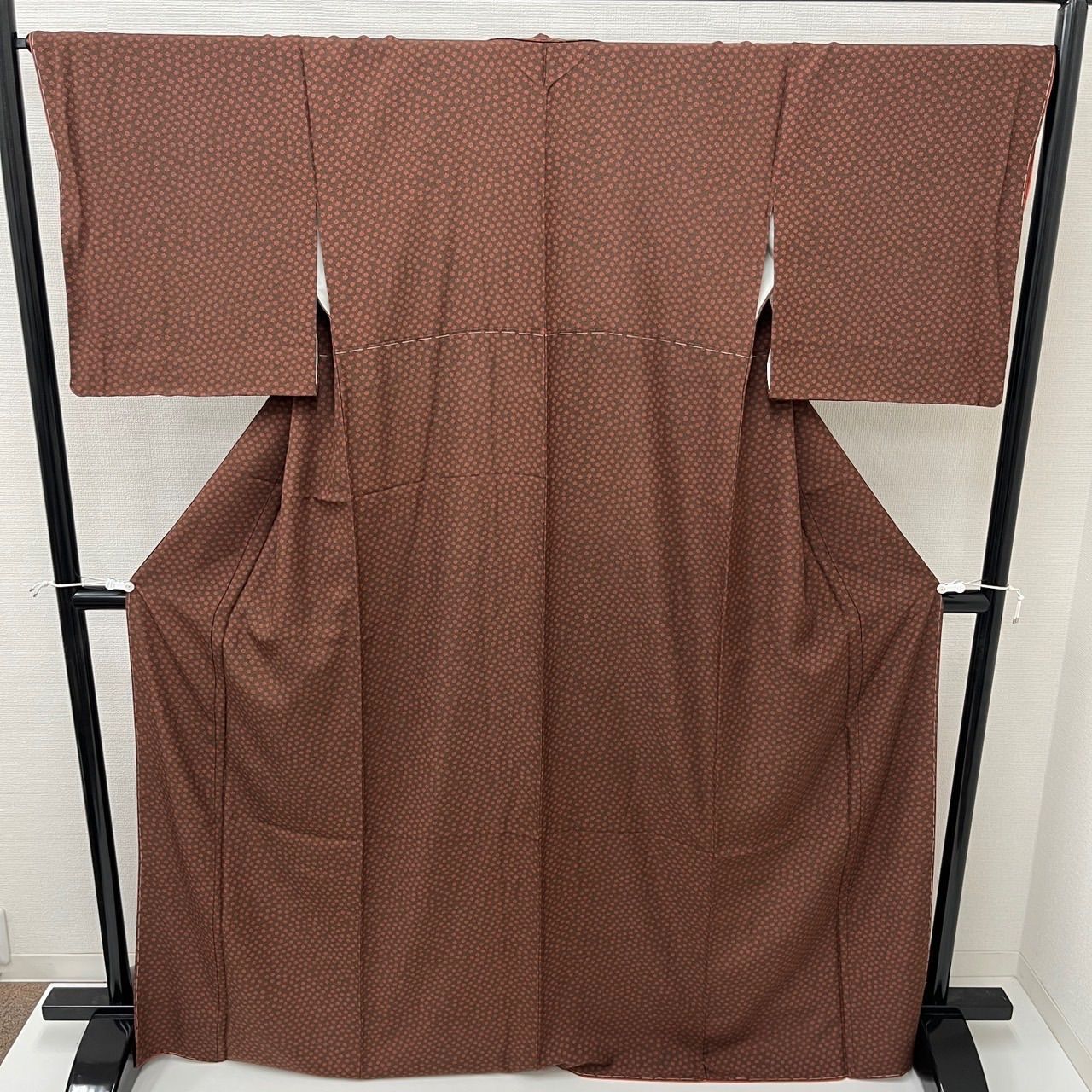 小紋 裄66.5 細かな花柄 染め 正絹 着物 MK-719 - メルカリ