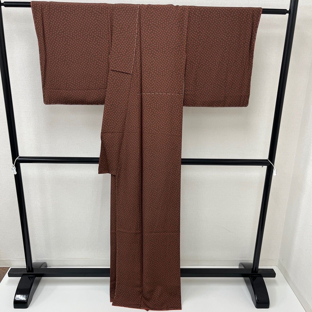 小紋 裄66.5 細かな花柄 染め 正絹 着物 MK-719 - メルカリ