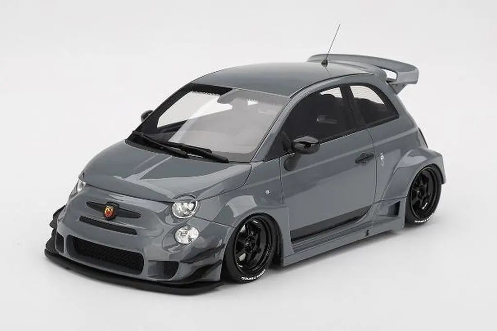 【新品】ミニカー 1/18 アバルト 595 LB-WORKS x Abas Works(グレー) 「TOP SPEEDシリーズ」 [TS0612]