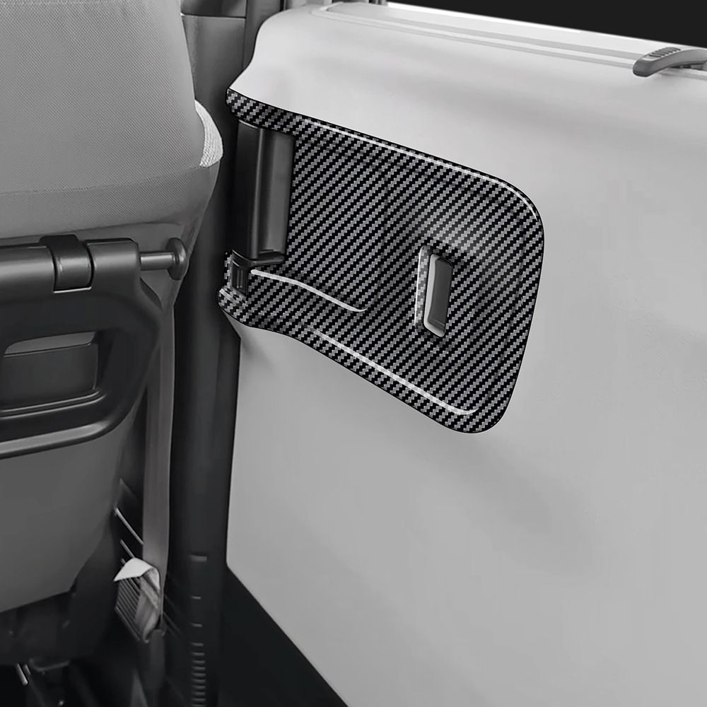 送料無料 ホンダ N-BOX エヌボックス 2024年式対応 スライドドアインナーハンドルガーニッシュ ウィンドウスイッチカバー ABS製 2枚セット カーボン調 グロスブラック 全面カバー 貼り付け式 傷防止 耐摩耗 車内内装ドレスアップ 専用設計