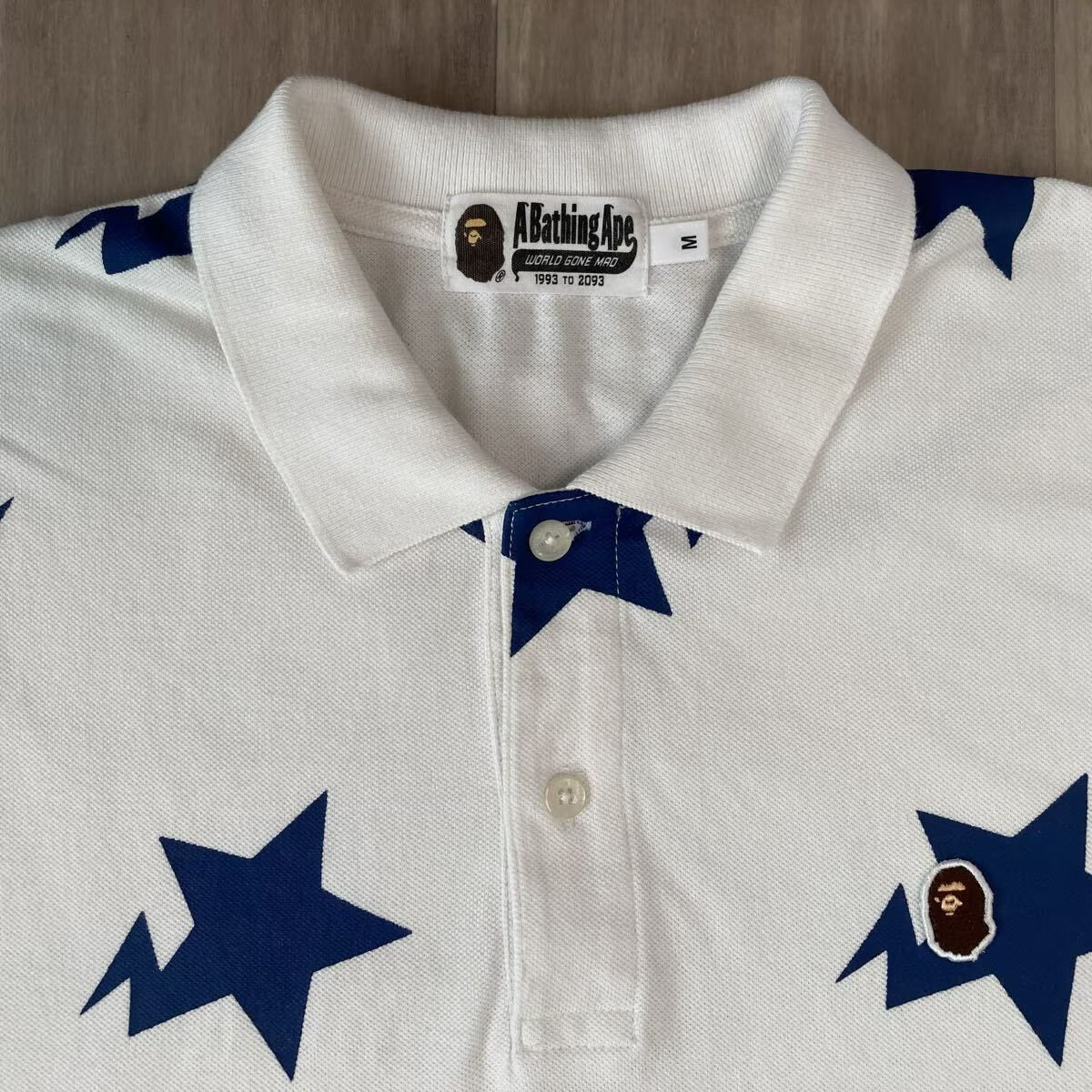 BAPE スター ポロシャツ Mサイズ a bathing ape star BAPE STA BAPESTA 