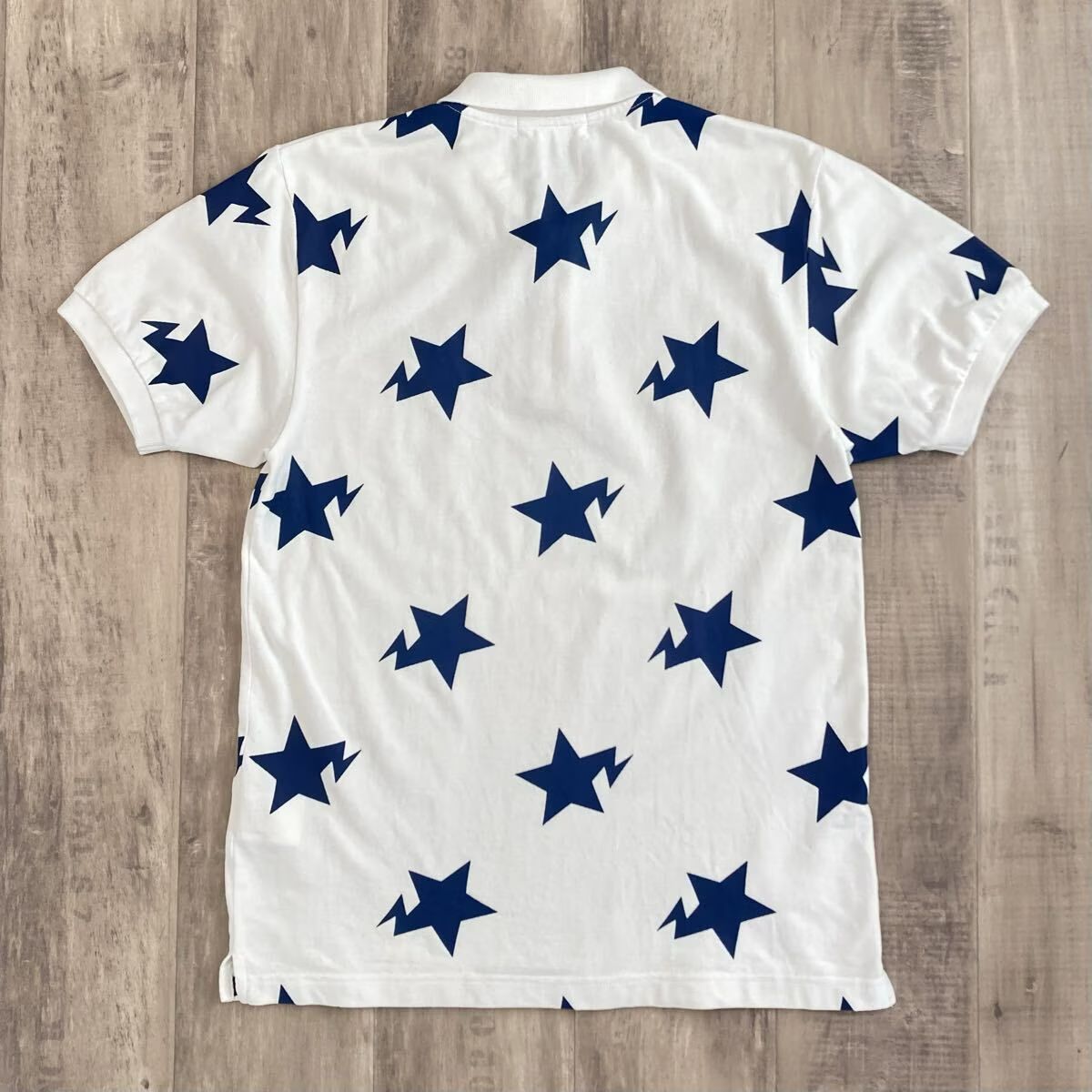 BAPE スター ポロシャツ Mサイズ a bathing ape star BAPE STA BAPESTA 