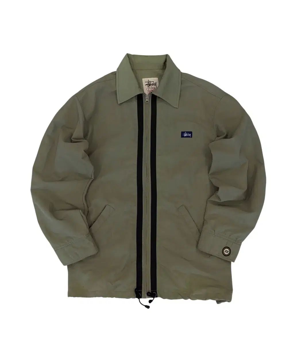 90年代 STUSSY ギア ステューシー ギア ジャケット カーキオリーブ (L)
