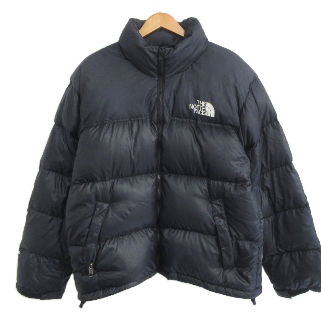 ザノースフェイス THE NORTH FACE 90s ヌプシ グースダウンジャケット 700FILL L 黒 ブラック NF002YO IBO98