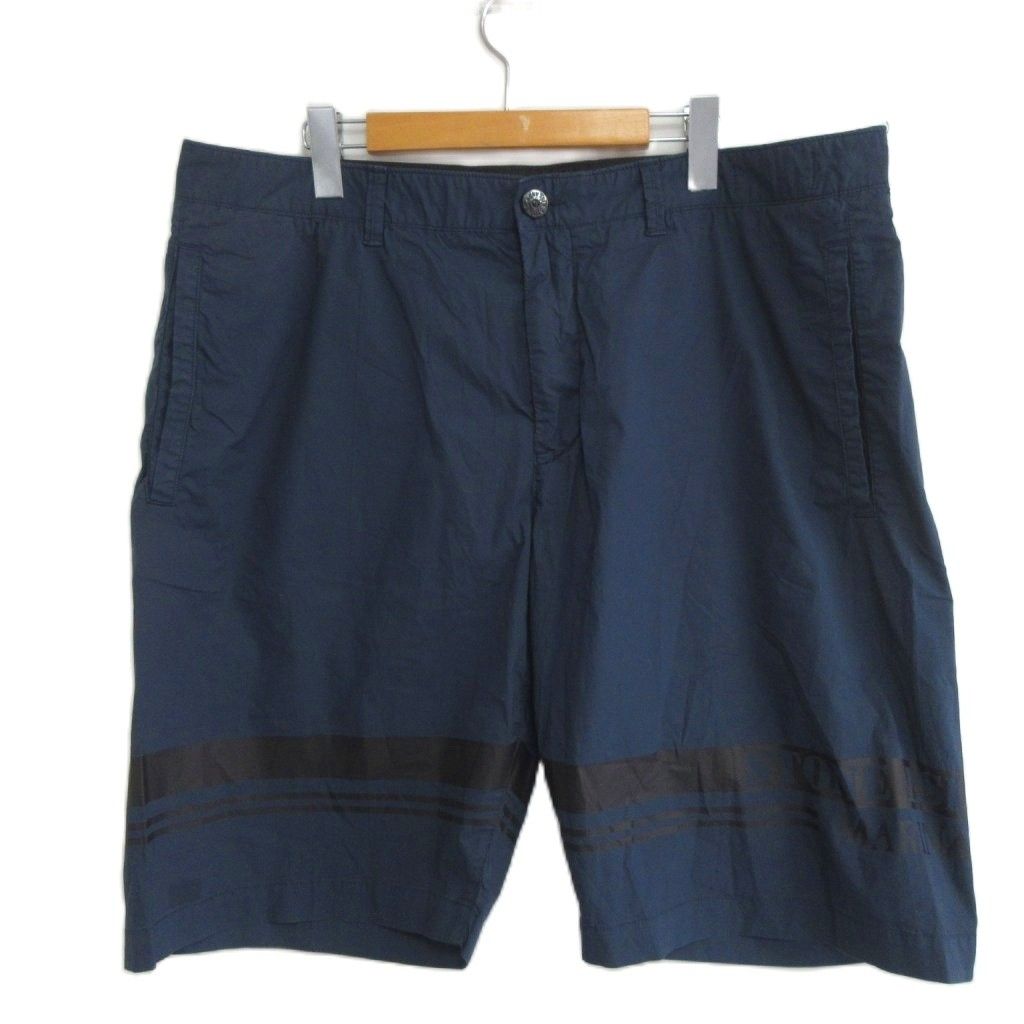 ストーンアイランド STONE ISLAND TYPE RE コットンポプリン ショーツ ハーフパンツ ロゴ W38 紺 ネイビー 6615l10xq IBO98