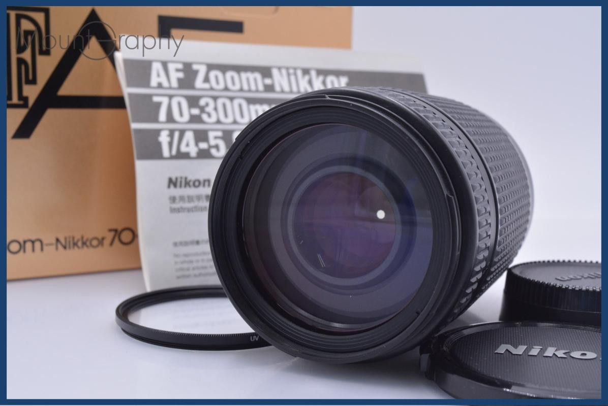 【動作保証】 ニコン Nikon AF NIKKOR 70-300mm F4-5.6 D 元箱、取扱説明書、前後キャップ&レンズフィルター付 同梱無料 #am6939