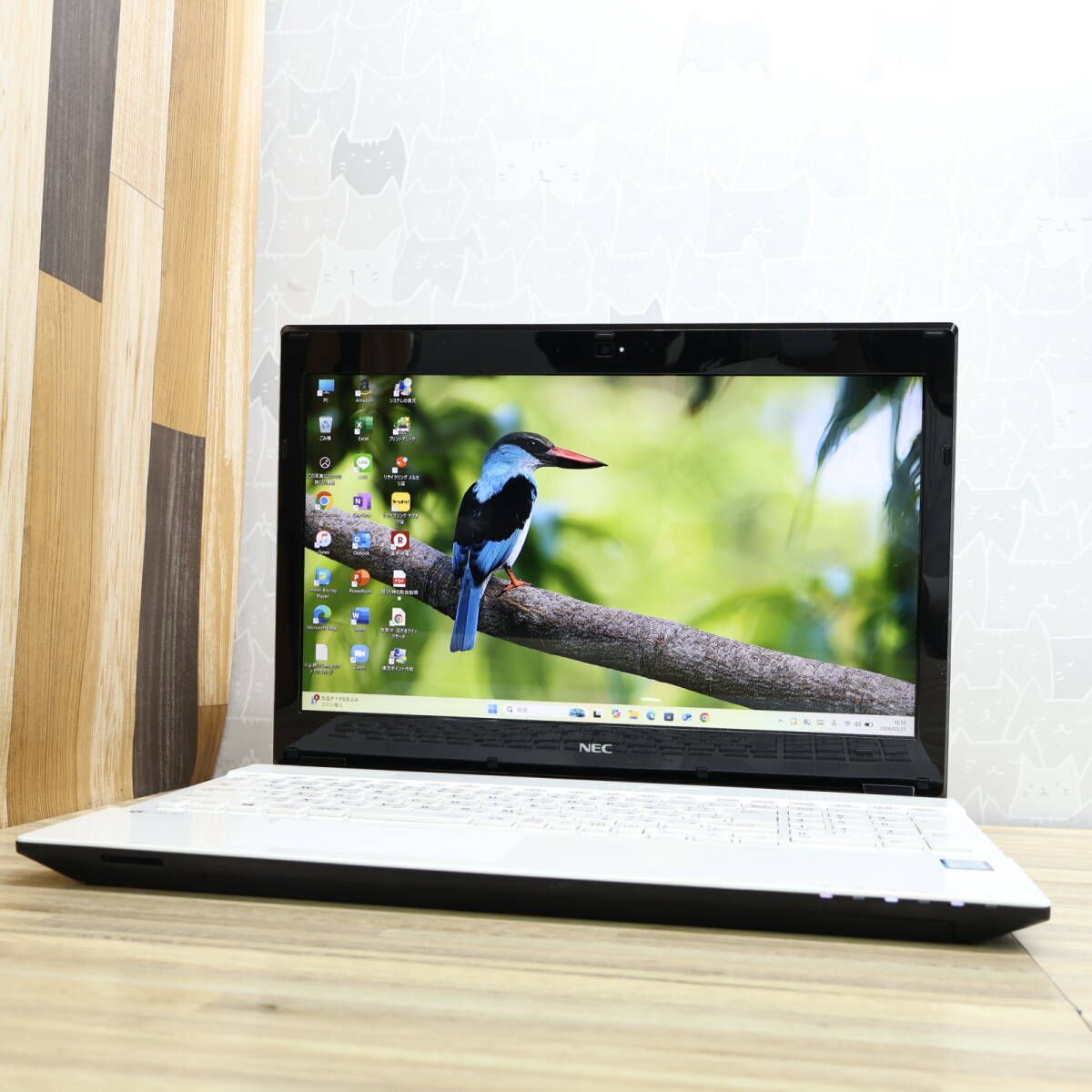 ★超美品 高性能7世代i3！大容量250GB メモリ8GB★NS350H Core i3-7100U Webカメラ Win11 MS Office2019 H&B ノートパソコン★P98245